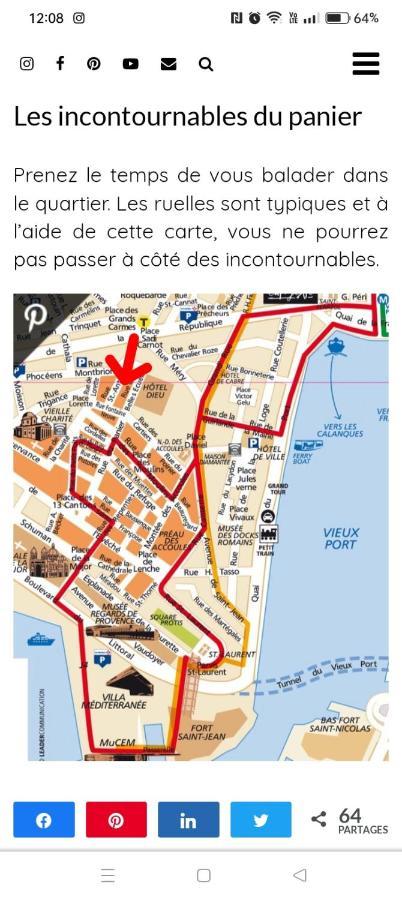 Cosy 40M2 City Center 'Le Panier' Marsella Exterior foto